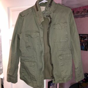 olive cargo jacket